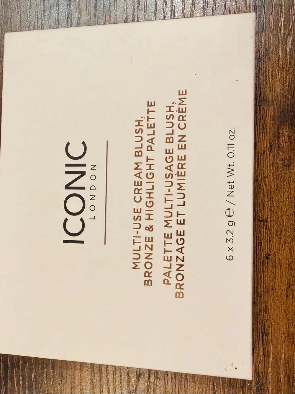 ICONIC London Multi-Use Blush, Bronze, and Highlight Cream Palette
